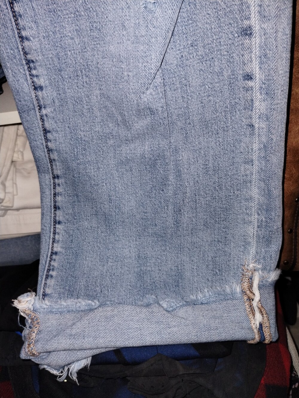 BKE 28x32 Distressed Style Slim Fit High Rise Wide Leg - Picture 11 of 16